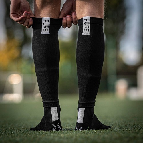 1 Pair Black Soccer Leg Shin Guard Socks Sleeves Football Calf Legging Futbol