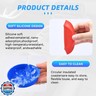 Tioollev 4PCS Car Cup Holder Coaster, Silicone Non-Slip Vehicle Cup Holder Insert Pads, Automotive Interior Insulation Drink Cup Mats Decor Accessories, Universal for SUV, Sedan, Truck (Red)