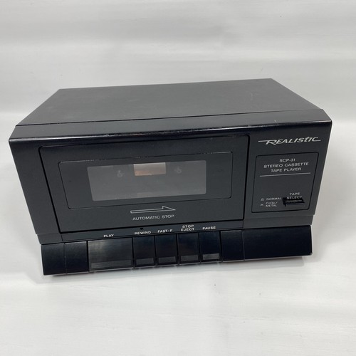 Optimus Realistic SCP-31 Stereo Cassette Tape Player Model 14-647A TESTED WORKS