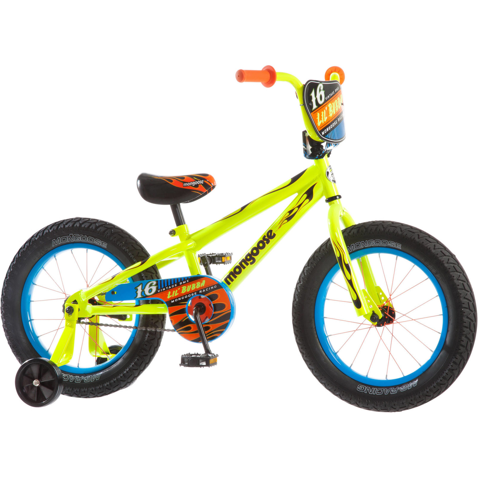 "16"" Mongoose Lil Bubba Boys' Fat Tire Bike, Neon Yellow"
