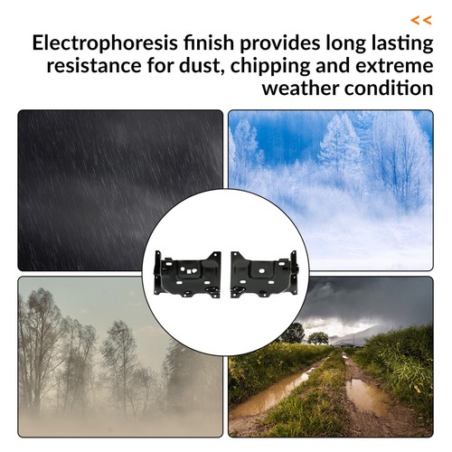 For 2015-2017 Ford F-150 Front Driver & Passenger Side Set of 2 Bumper Brackets