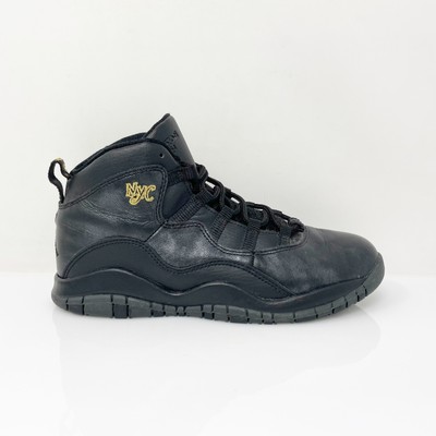 

Nike Boys Air Jordan 10 310807-012 Черная повседневная обувь Кроссовки Размер 3Y, Черный, Air Jordan 10