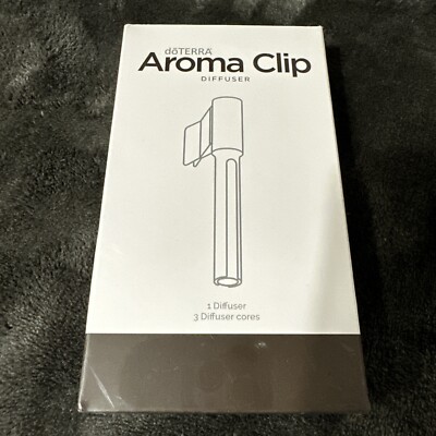 DoTerra AROMA CLIP DIFFUSER + 3 DIFUSSER CORES BRAND NEW SEALED PACKAGE