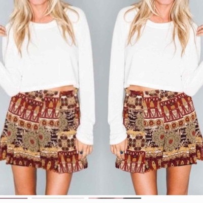 NWT Show me you mumu mini skirt hershel hanky size small