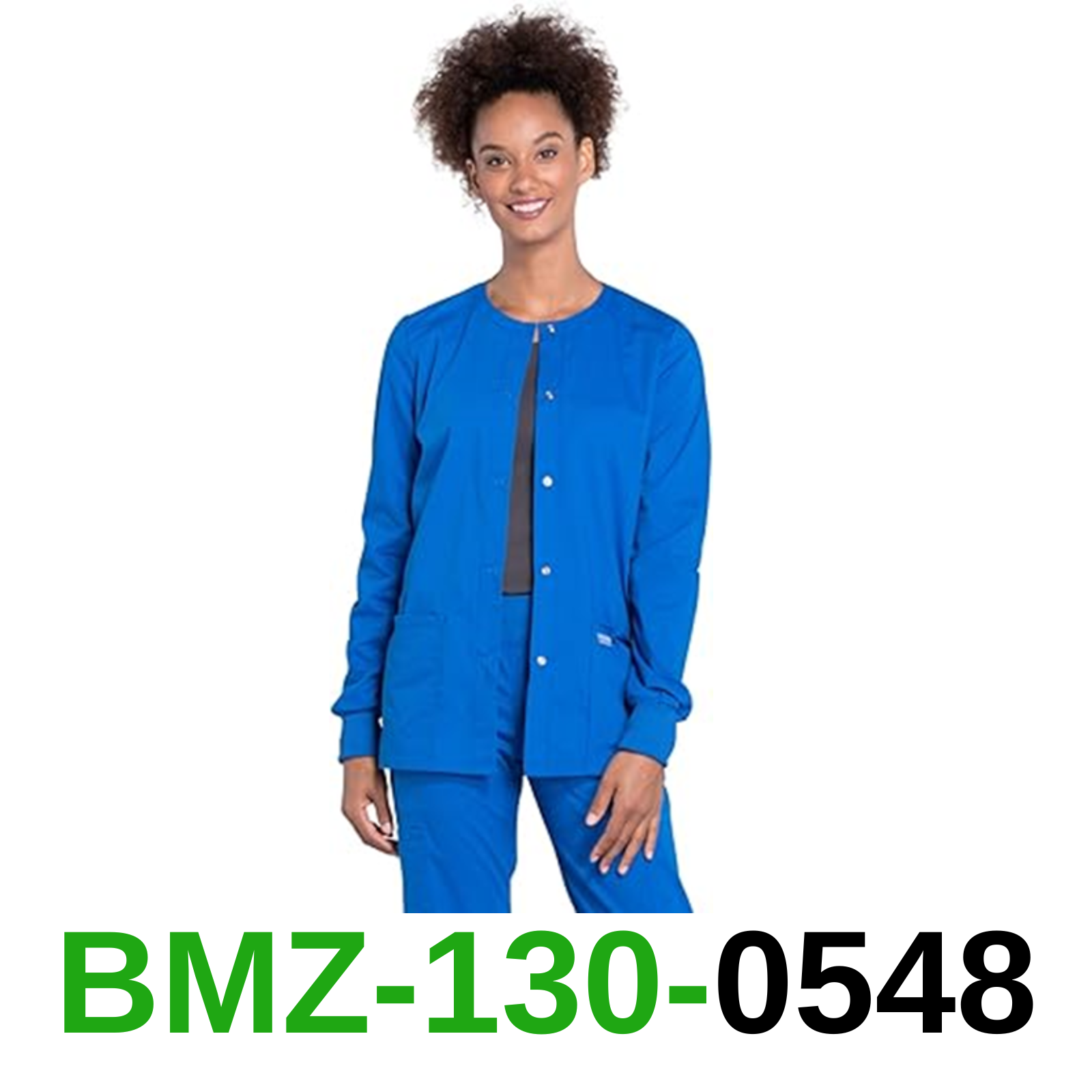 Snap Front Scrub Jackets for Women, Workwear Professionals Soft Stretch Plus,2XL