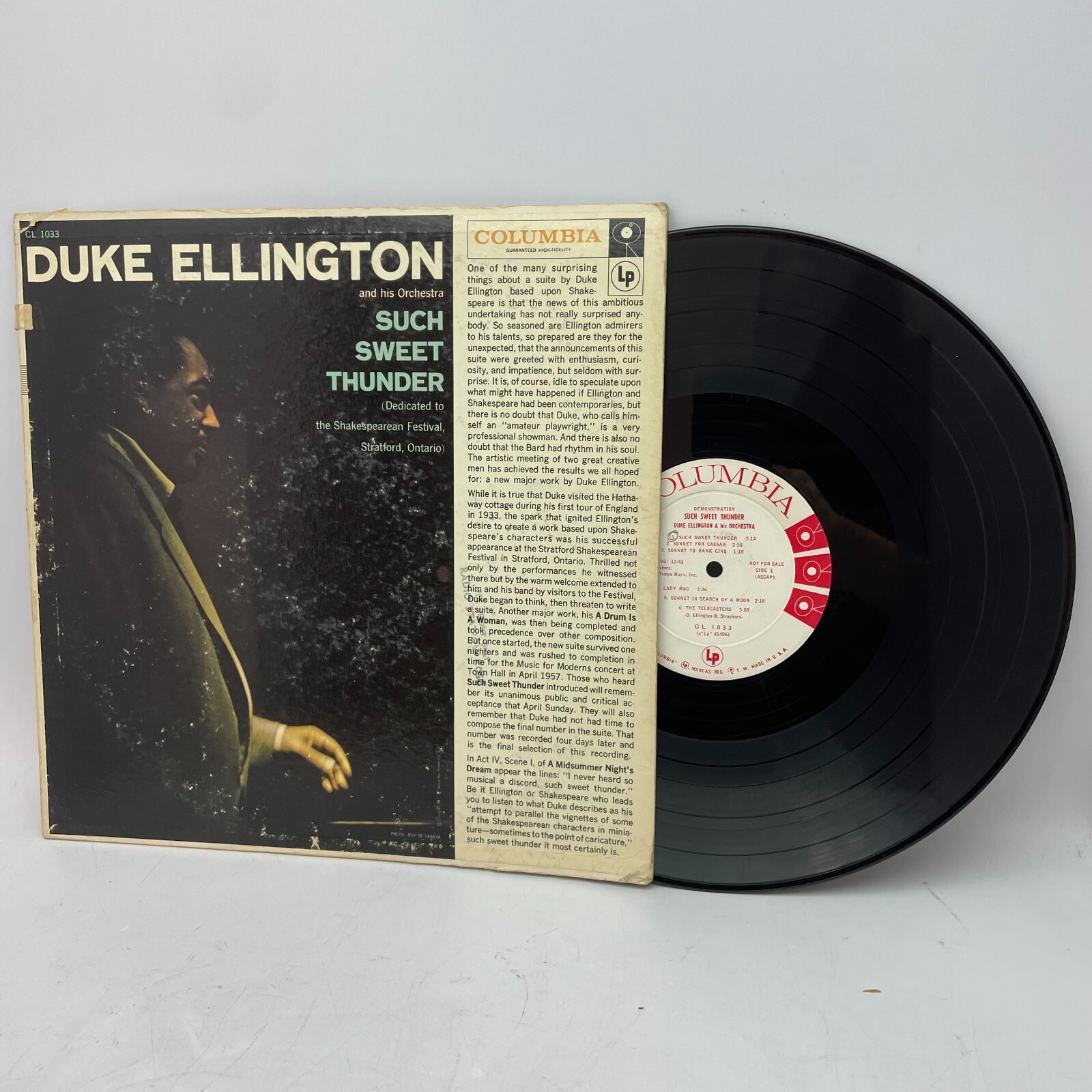 Sweet Thunder 「Sweet Thunder」プロモLP Duke Ellington Such Sweet Thunder Vinyl LP OG US 1957 Promo