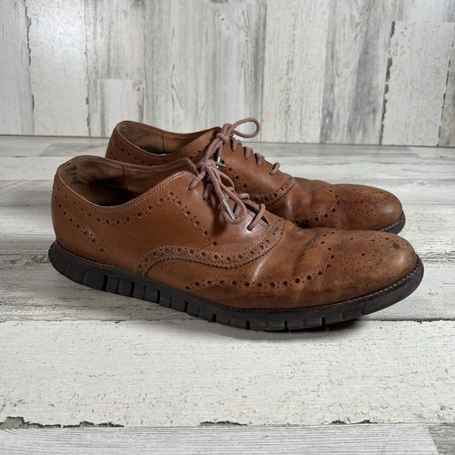 Cole Haan Men's ZeroGrand Wingtip Oxford C29411 British Tan