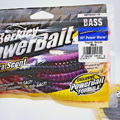 Berkley PowerBait 10'' Power Worm You Pick Color 6 Count Pack 10in Bass Fishing
