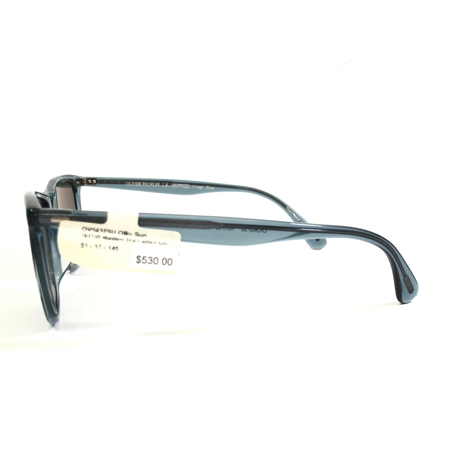 Pre-owned Oliver Peoples Sunglasses Ov5437su 1617r5 Ollis Sun Clear Blue Frames Gray Lens