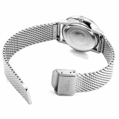Pre-owned Roamer 989847 41 10 05 Women's Valais Diamond Set Wristwatch In Black/white