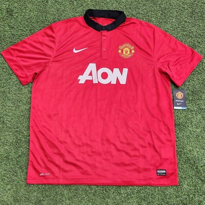 Nike Manchester United Home 13-14 Men's Stadium Jersey Red