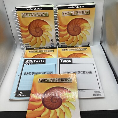 Bob Jones Pre-Algebra Complete Set (2nd Edition) BJU 8th Grade Math
