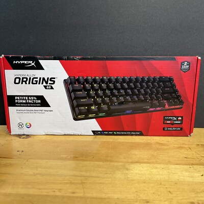 HyperX Alloy Origins 65 Wired Mechanical  Keyboard AIR CRAFT GRADE ALUMINUM 