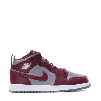 Кроссовки Jordan 1 Little Kids Mid Cherrywood Red/White (DQ8424 615)