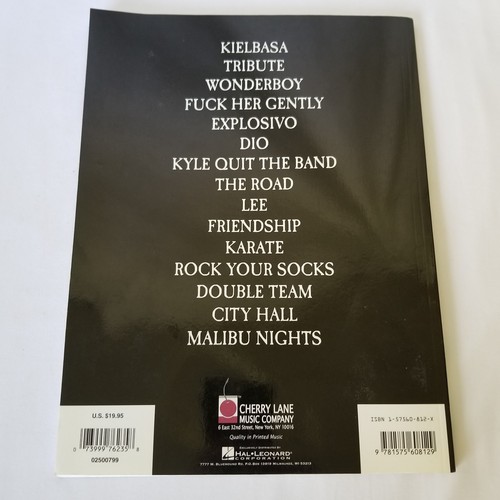 Tenacious D Guitar Tablature Book Jack Black Kyle Gass Parental Advisory Songs