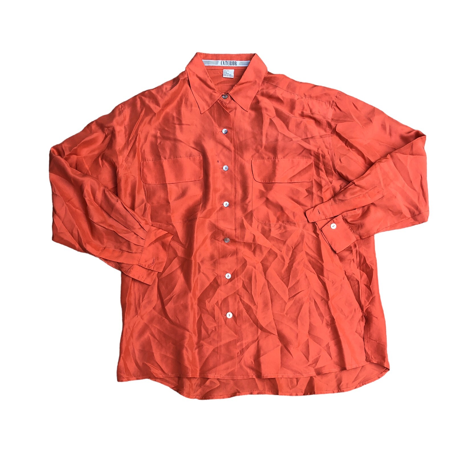Vintage 90s EXTERIOR EREZ 100% Silk Button Up Shirt Women's Vintage 90s EXTERIOR EREZ 100% Silk Button Up Shirt Women's