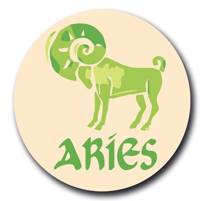 Magnet Me Up Aries Zodiac Sign Fridge Magnet Decal, 5 Inch, Cool Collection