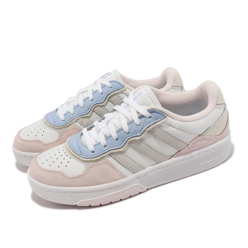 

adidas Originals Courtic White Grey Pink Женская повседневная обувь для образа жизни ID4077, Белый, Courtic