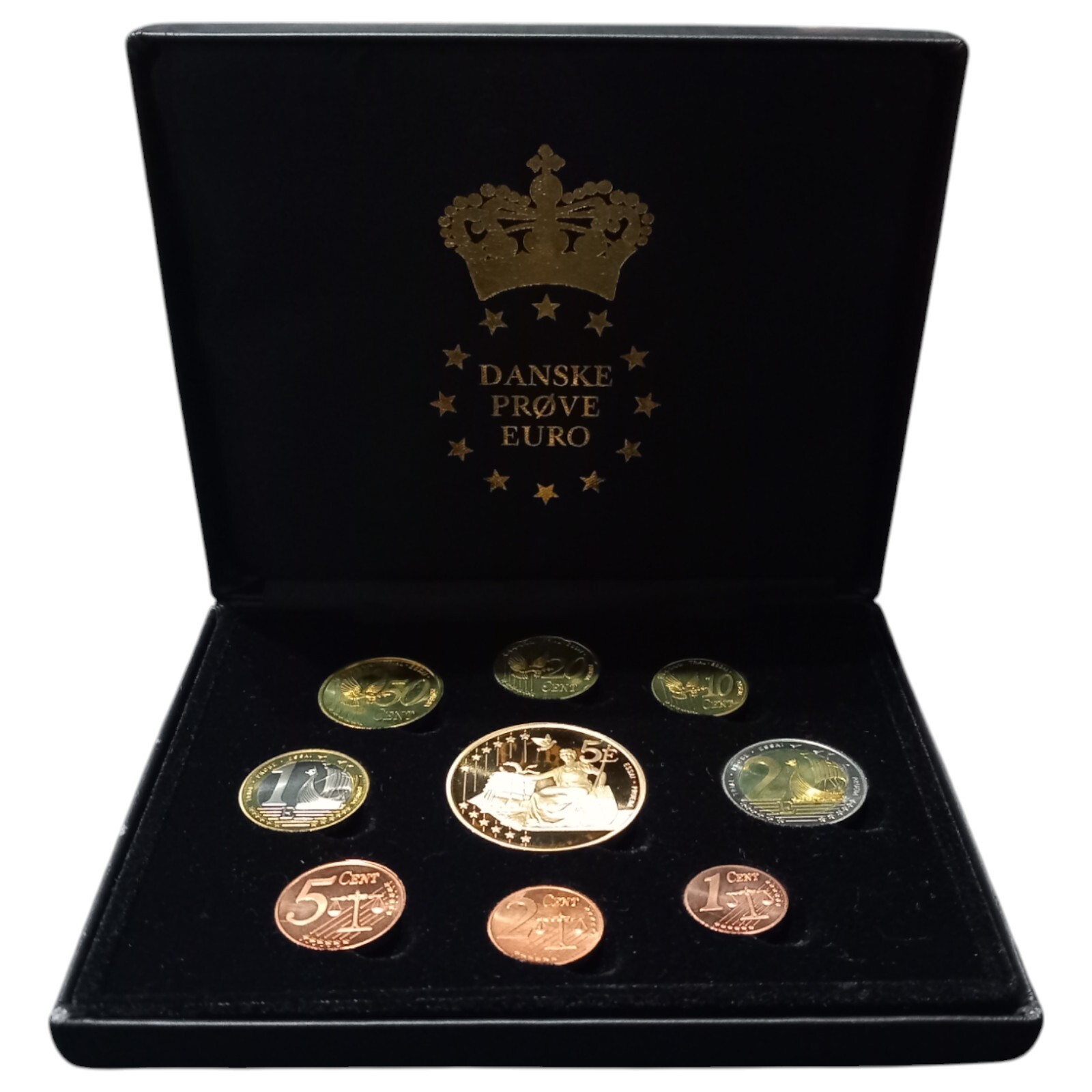 コレクション EURO COIN COLLECTION-UNITED KINGDOM 2002 2002 United Kingdom - Proof Pattern - 9 Coin Euro Set - Low