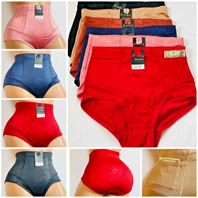 Women Panties Briefs Control Panties 2,3 or 6 Pack Satin 2 Pocket Hi-Waist S-2XL