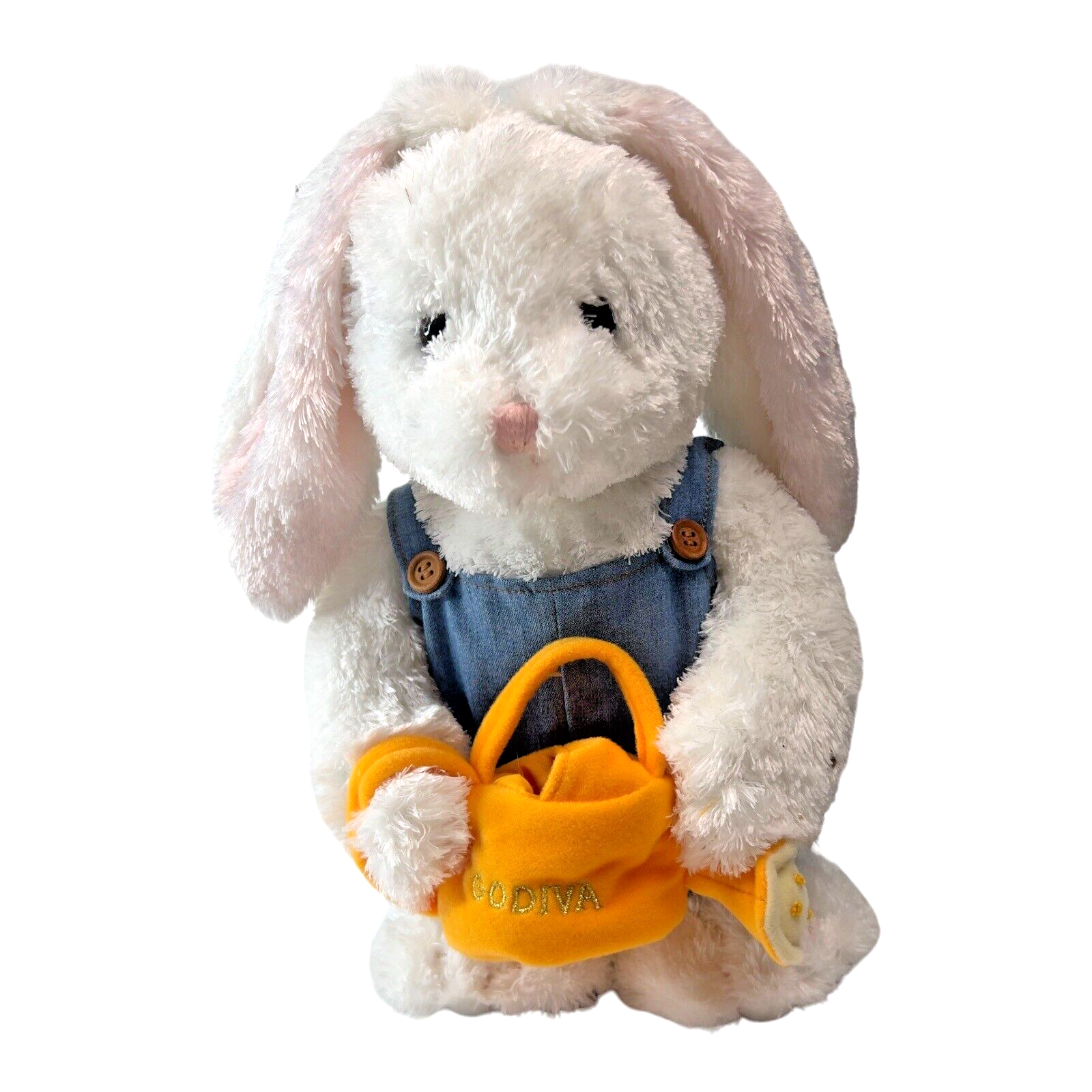 Rabbit Blue Overalls Orange Watering Can Garden