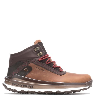 

Wolverine Conquer Ultraspring Waterproof Mid W880244 Мужские коричневые походные ботинки, Коричневый, Wolverine Conquer Ultraspring Waterproof Mid
