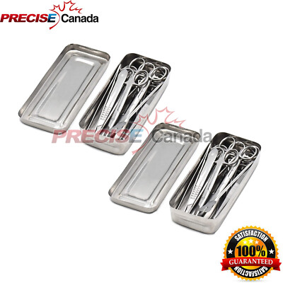 2 Set of 13 Pcs Basic Minor Surgery Kit W/ Steel Box Surgical Instrument DS-1290