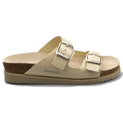 Pre-owned Mephisto Womens Sandals Harmony Casual Buckles Open-back Nubuck Leather