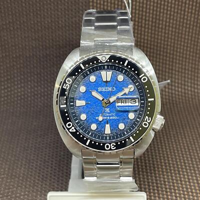 Pre-owned Seiko Prospex Srpe39k1 Save The Ocean "king Turtle" Automatic Diver's Men Watch