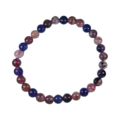 RARE Super Seven Bracelet 6mm Melody Stone Sacred Stone