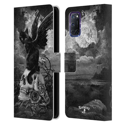 OFFICIAL ALCHEMY GOTHIC CATS LEATHER BOOK WALLET CASE COVER FOR OPPO PHONES