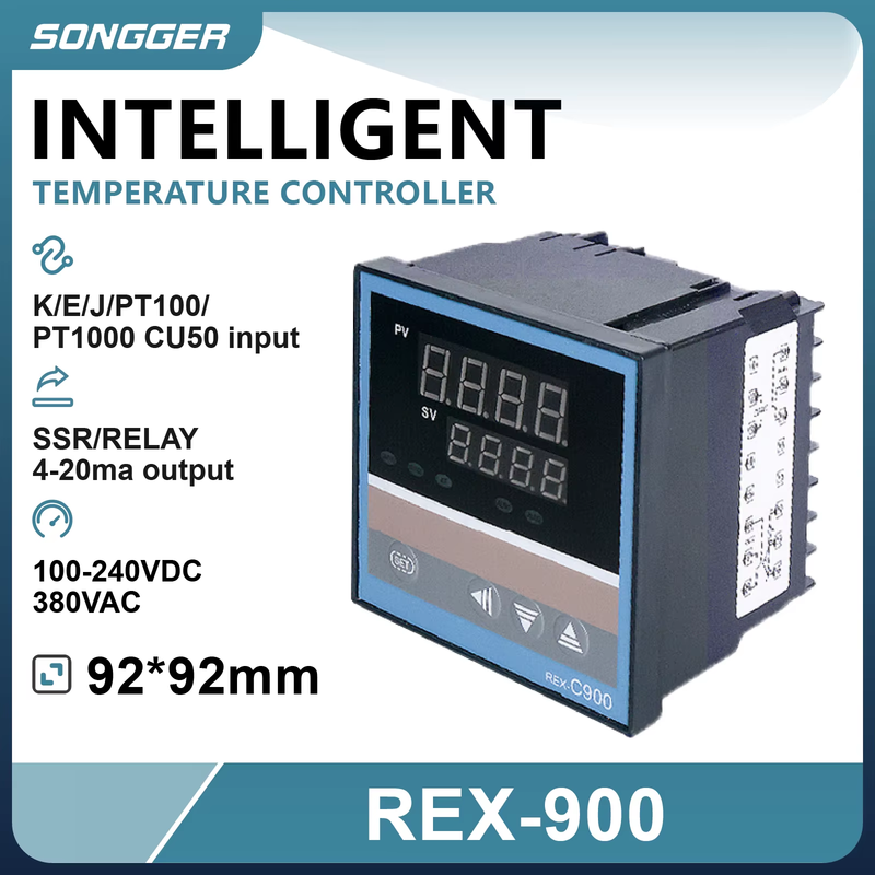 REX-C900 Digital PID Temperature Controller Industrial SSR Relay Output Intellig