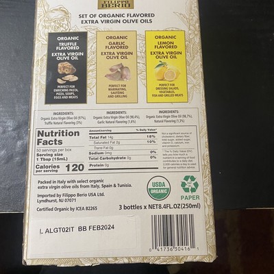 Flavored extra-virgin olive oil