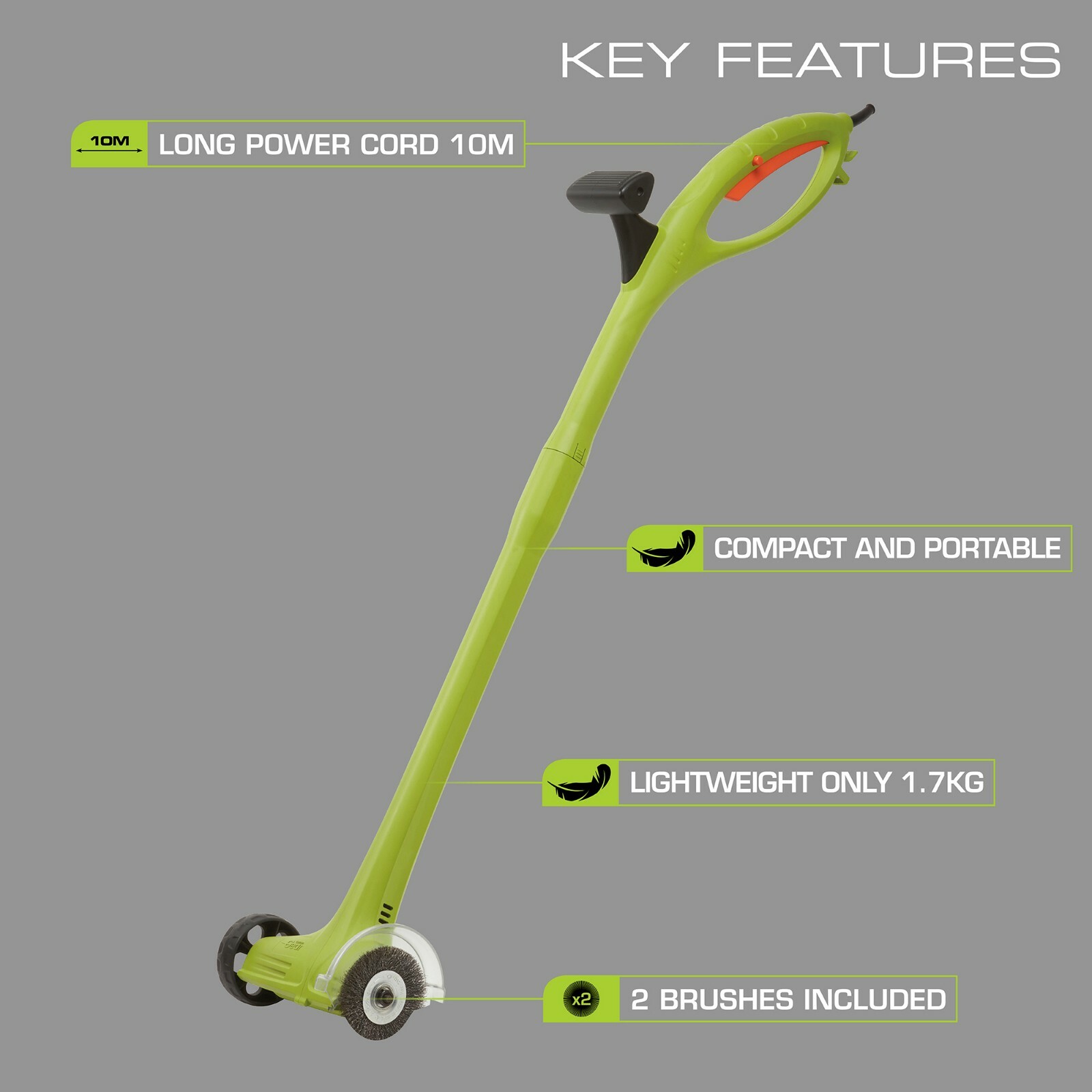 Garden Patio Garden Gear 140w Electric Weed Sweeper Moss Remover