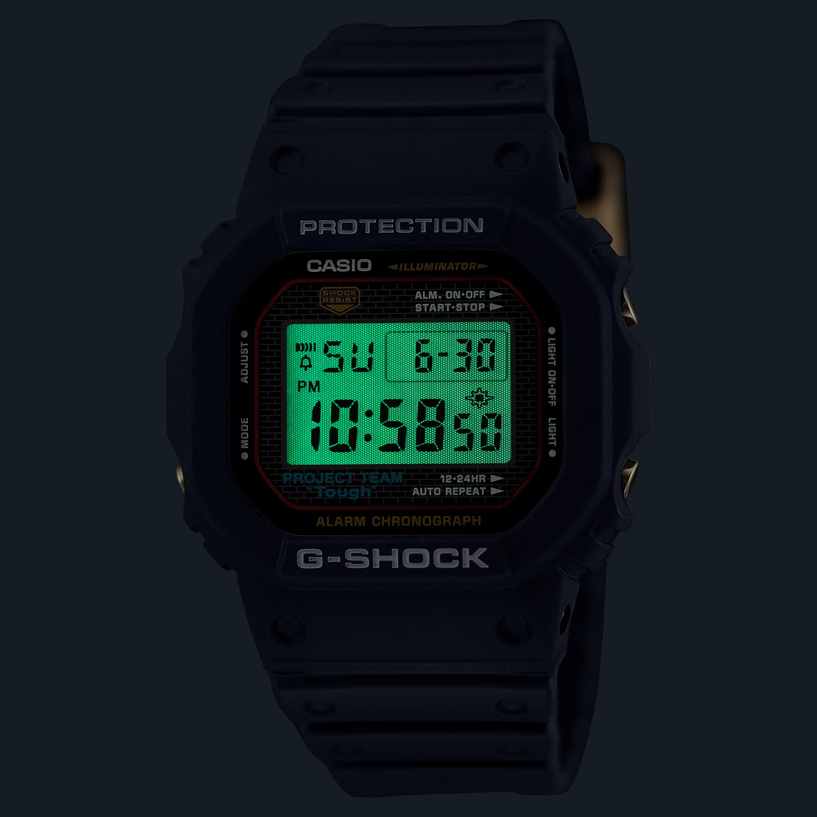 Pre-owned G-shock ✫ 40th Casio  Dw5040pg-1 Anniversary Recrystallized Project Team Tough