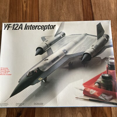 Lockheed YF-12A Interceptor Supersonic Plane 1/48 Testors 1984 New Open Box