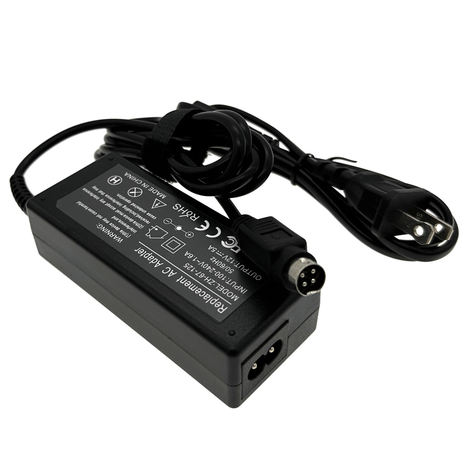 12V 4-Pin AC Adapter Charger For Sanyo CLT1554 LCD TV Monitor Power Supply Cord