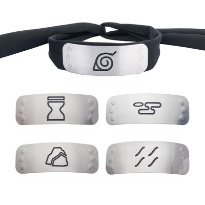Cosplay Headband Set With 4 Village Plates