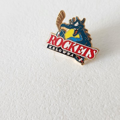 Kelowna Rockets 2000-Pres. Logo WHL Hockey Lapel Hat Pin