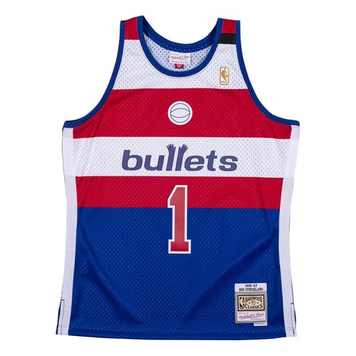 

MITCHELL - NESS NBA SWINGMAN ДЖЕРСИ WASHINGTON BULLETS 96 ROD STRICKLAND, Синий