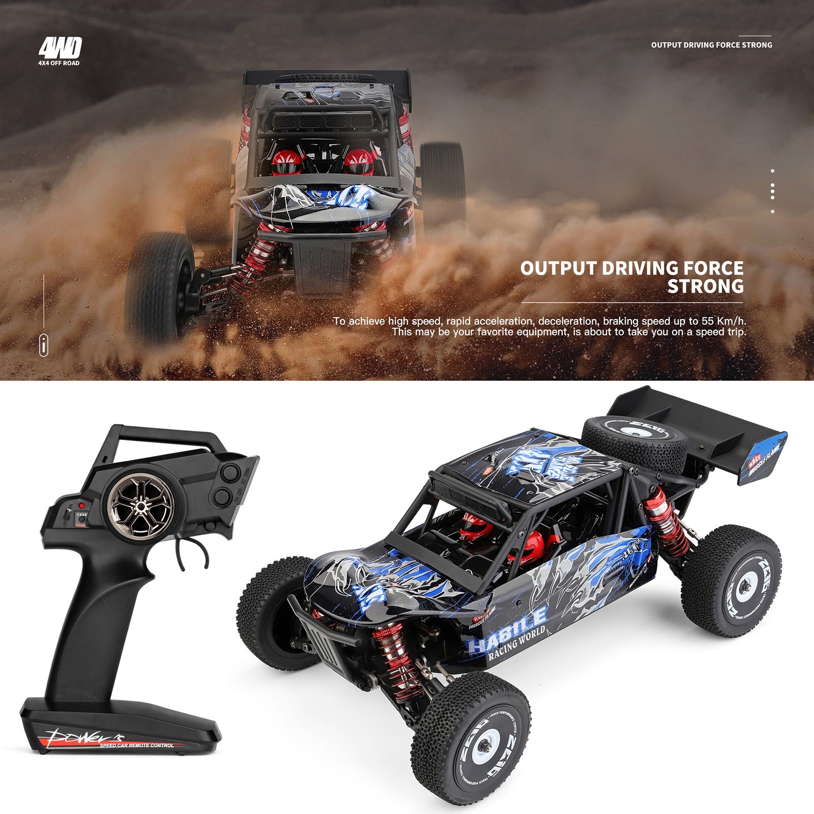 60km/h 1/12 2.4ghz Off-road Rtr Toy Gift