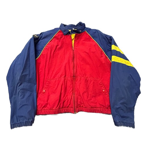 VTG POLO RALPH LAUREN UNI SHIELD COLOR BLOCK RED BLUE JACKET VTG POLO RALPH LAUREN UNI SHIELD COLOR BLOCK RED BLUE JACKET
