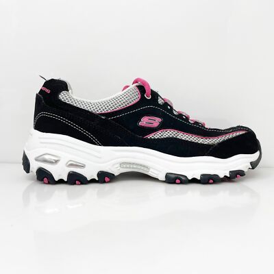 

Skechers Womens D Lites 11617 Черная повседневная обувь Кроссовки Размер 7, Черный, D Lites
