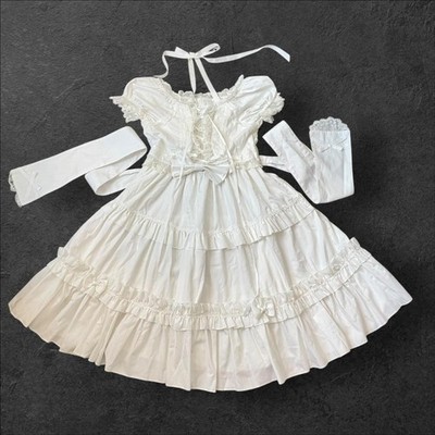 Japanese brand Bodyline elegant 100% cotton white dress Jp size M