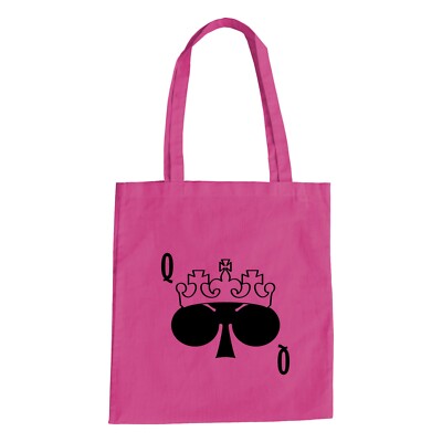 Kreuz Königin Baumwolltasche - Karten Poker Skat Texas Holdem No Limit Royal