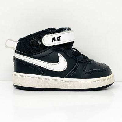 

Черные баскетбольные кроссовки Nike Boys Court Borough Mid 2 CD7784-010, размер 6C, Черный, Court Borough Mid 2