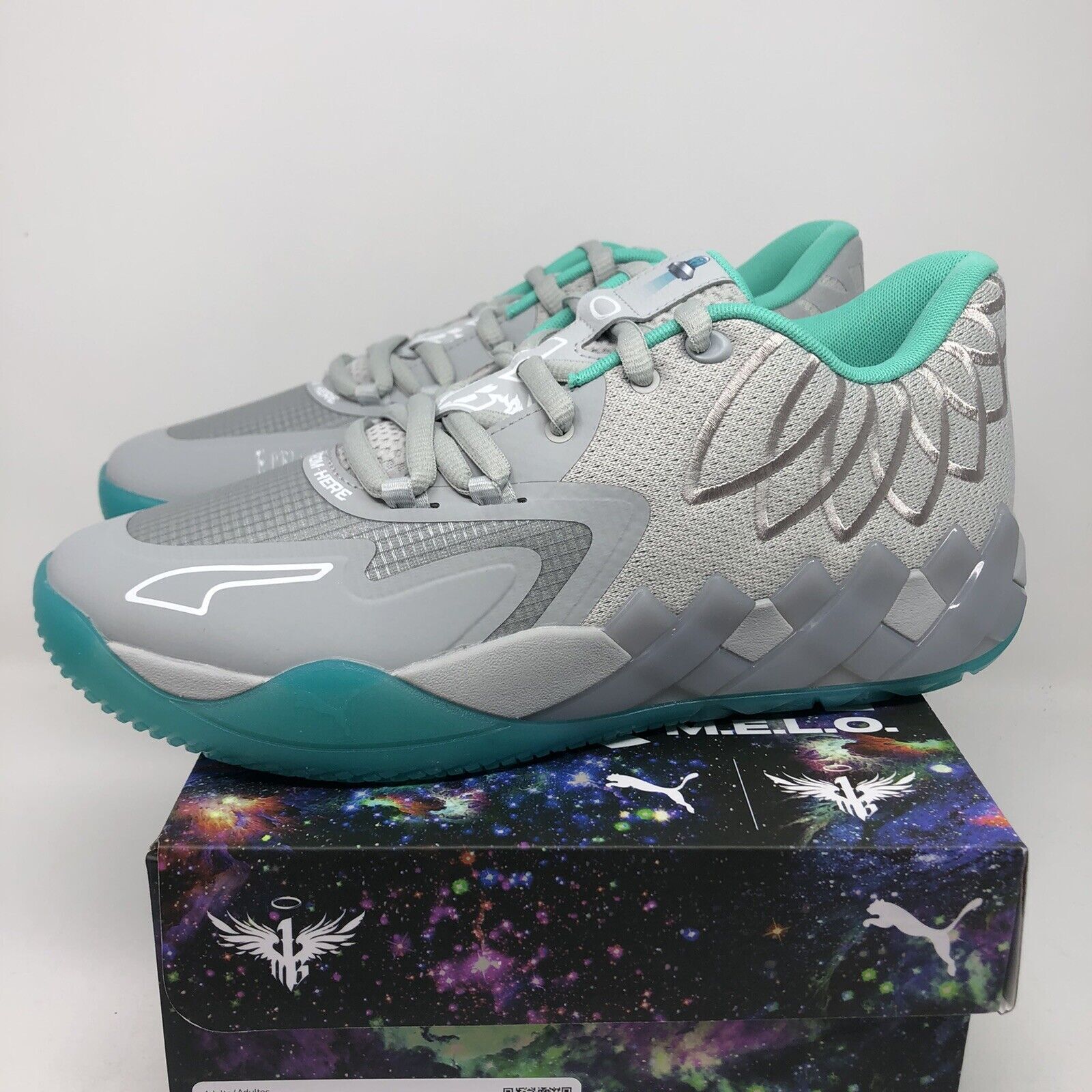 Pre-owned Puma Mb.01 Mb01 - Ufo Aqua Green - Lamelo Ball 377675-02 - Size 12 - Ships Fast