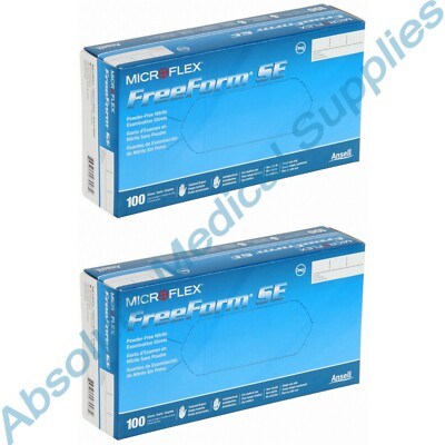 *2-Boxes* MicroFlex FreeForm SE PF Nitrile Examination 100 Glove Large FFS-700-L