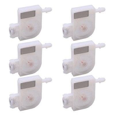 6pcs Ink Damper Replacement for DX5 DX6 DX7 with Mesh Filter PP Plastic Printer