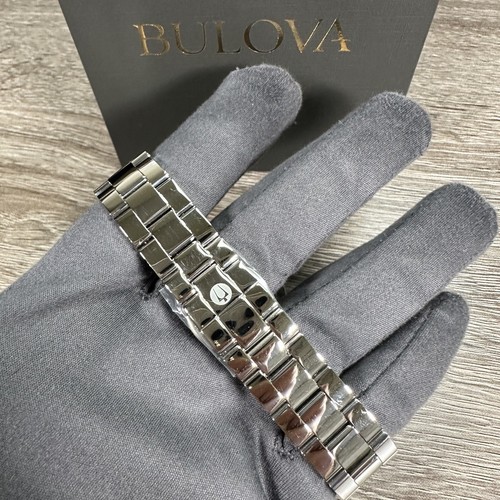 Pre-owned Bulova New✅  Women's Quartz Rubaiyat Diamond Sapphire Crystal Watch 35mm 96p184